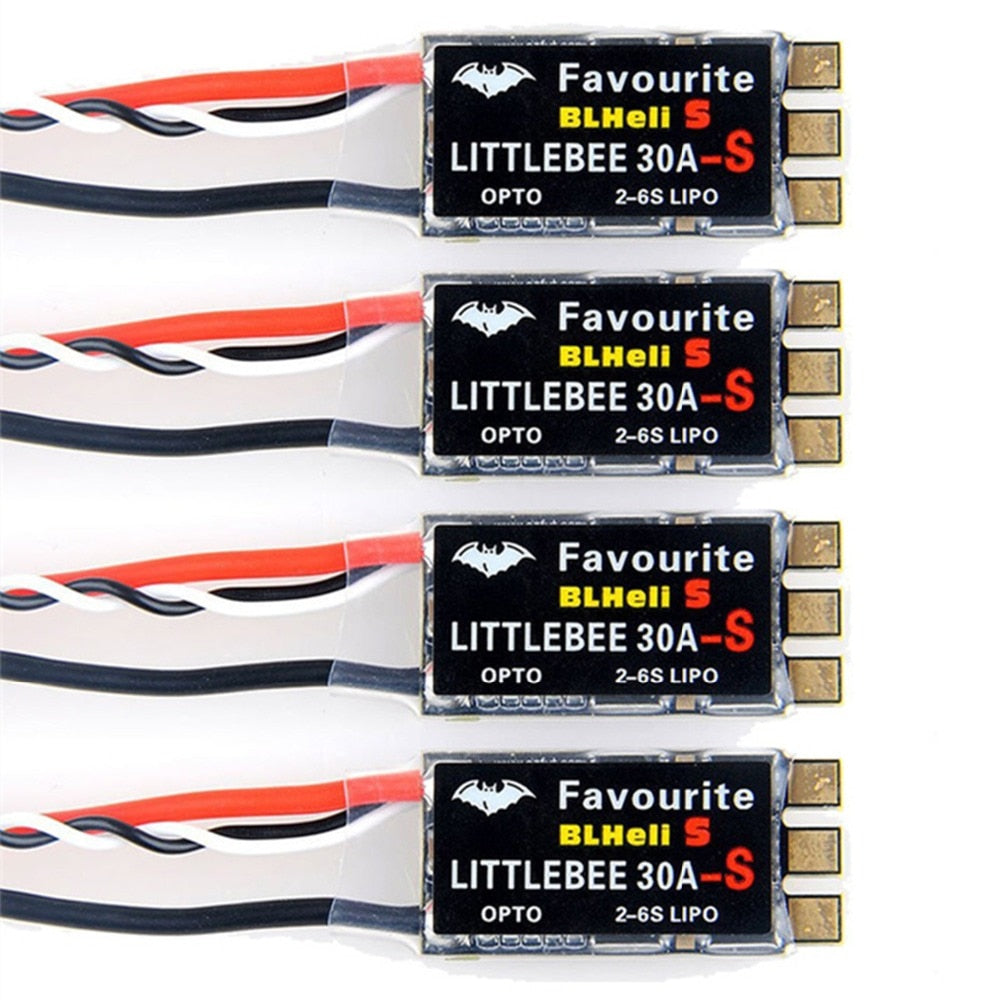 4pcs Original FVT LITTLEBEE BLlheli-s SPRING 30A ESC 2-6S Supports Mulitshot DSHOT Oneshot42 OneShot125 Multicopter