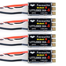 4pcs Original FVT LITTLEBEE BLlheli-s SPRING 30A ESC 2-6S Supports Mulitshot DSHOT Oneshot42 OneShot125 Multicopter