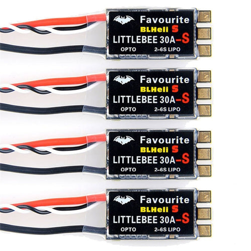 4pcs Original FVT LITTLEBEE BLlheli-s SPRING 30A ESC 2-6S Supports Mulitshot DSHOT Oneshot42 OneShot125 Multicopter