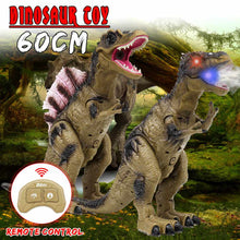RC Dinosaur Remote Control Sounds Dinobot Electric Walking Animals Toy Music LED Light Spray Toys for Kids Children