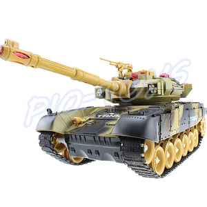 Children Day Gift Fighting Battle Tanks 2.4G 10 Channel RC Infrared Shooting Tank Electric Toy Army Vehicle Big War Tank Present