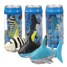 Mini Drink Can Radio Remote Control Shark RC Usb Rechargeable Super Shark fish Submarine Boat Underwater toy For Kids Gift
