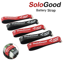 SoloGood 5PCS Strong RC Lipo Battery Strap Tie Cable Tie Down Strap 25*2cm Colorful For RC FPV Helicopter Quadcopter Model Tie