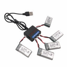 Limskey 3.7V 380mAh Lipo Battery + USB Charger Spare Parts For Hubsan X4 H107 H107L H107D JD385 JD388 Battery