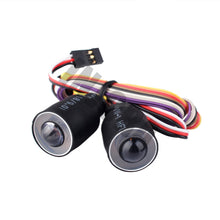 INJORA Red/Blue LED Lights Headlight for 1/10 RC Rock Crawler Axial SCX10 D90 Jeep Wrangler Body Shell