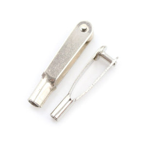 10Pcs Durable M2 / M3 Metal Clevis Chuck RC Control Horn Steel clevis Chuck for RC Place Air Plane RC Car High Quality