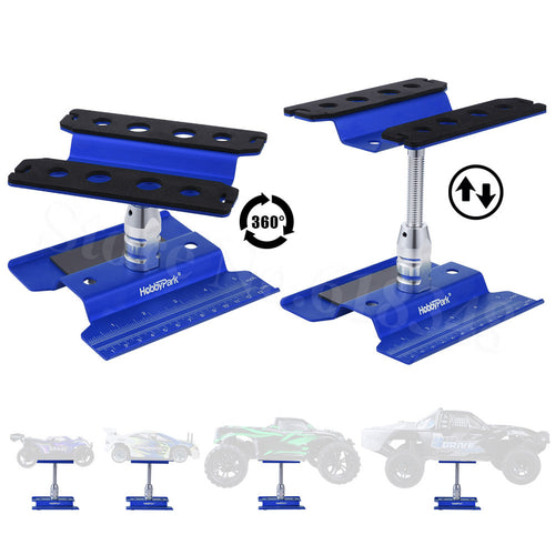 Metal Aluminum RC Car Workstation Work Stand Repair 360 Degree Rotation For 1/8 1/10 1/12 1/16 Scale Model