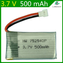 3.7V 500mAH Lipo Battery For Syma X5C X5SC M68 Cheerson CX-30 Quadrocopter 3.7 V 500 mAH 752540 FREE SHIPPING