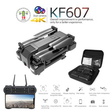Newest KF607 Quadcopter with Wifi FPV 1080P 4K HD Dual Camera Optical Flow Selfie Drone Foldable Mini Dron VS SG106 visuo xs816