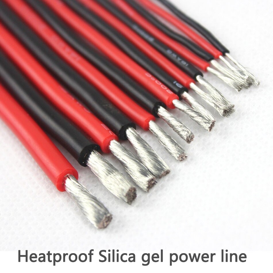 Silicon Wire 22/20/18/16/14/12/10/8/6 AWG Heatproof Soft Silicone Silica Gel Wire Cable for RC lipo battery