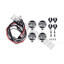 2PCS/4PCS RC Crawer Round LED Light & Cover for 1:10 RC Crawler Traxxas TRX-4 Axial SCX10 Tamiya CC01 D90 TF2 RC Car Parts