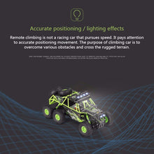 Wltoys 18628 rc car 1:18 six-wheel drive climbing car 2.4G remote control big foot off-road vehicle large size 38cm