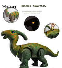 Electric Light Sound Projection Egg-Laying Dinosaur Animal Model Walking Robot Kids Toy Gift for Birthday Christmas Festival