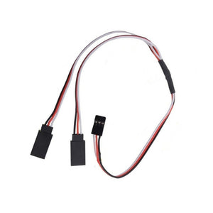 10pcs 300mm 500mm FPV Servo Y Extension Cable 30cm Cord Y Lead 50cm Wire for JR Futaba Aileron Double Power Connection RC Drone