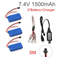 7.4V 1500mAh Lipo battery With USB Charger For FT009 RC Boat 12428 battery Lipo 2S 7.4 V 1500 mah 903462 2S JST SM T PLUG