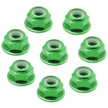 8PCS Aluminum Flange M4 Lock Nuts Nylon Self-Tightening Hex Wheel Adapter RC Car Parts Hardware