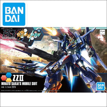 Original Gundam Model HG 1/144 GUNDAM ZZ II BUILD DIVERS Unchained Mobile Suit Kids Toys