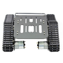 Smart Car Platform Tracked Robot Metal Aluminium Tank Chassis with Powerful Dual DC 12V Motor for DIY STEM Education Assembled