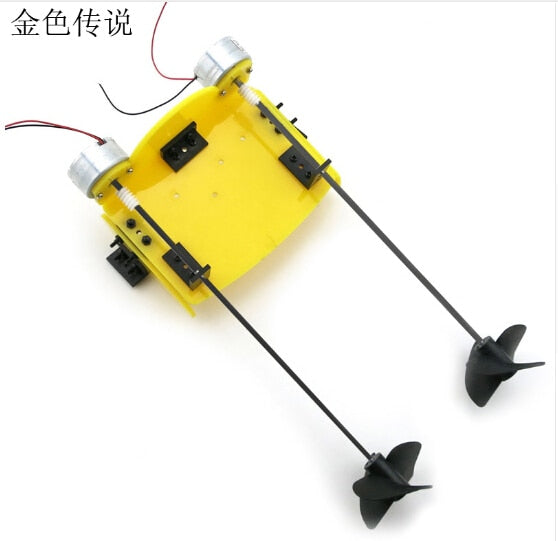 DIY Handmade Accessory Boat Ship Kit Electric Two Motor Propeller Power Driven for Remote Control Boat Model Robot F17929