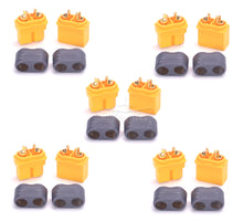10 x Amass XT60H XT60+ Plug XT60H-F Connector With Sheath Housing 5 Male 5 Female (5 Pairs ) for FPV Battery parts