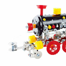 Toy Train Head DIY Assembly Metal Alloys Model Building Blocks Toys Kit for Kids