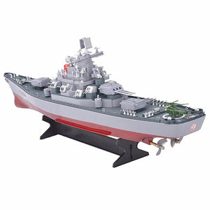 RC Boat 1:250 WarShip Remote Control Military Battleship Central Command Cockpit Seaplane Electronic Model For Kids Hobby Toys