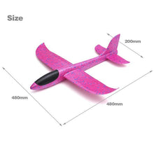 48cm Hand Throw Rc Airplane Rose Red Epp Foam Outdoor Launch Glider Flexible Plane Kids Toy Free Fly Rc Airplane Model