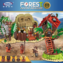 XINGBAO LegoEDS Forest Adventure Series Assembly Forest Survival Model Building Kit Stacking Blocks Bricks Kids Educational Toys