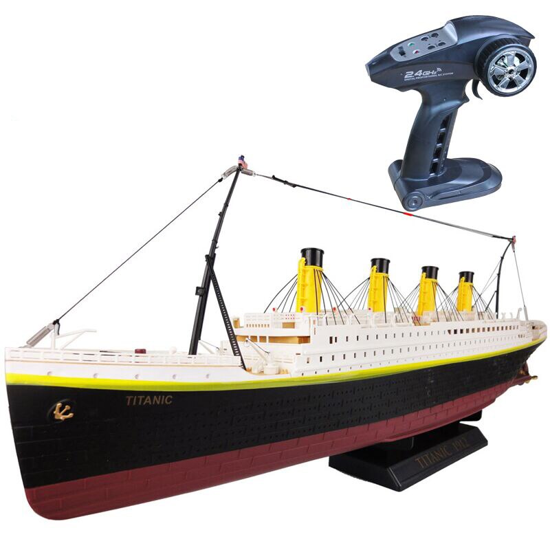 RC Boat 1:325 Titanic Sea Grand Cruise Ship 3D Titanic Century Classic Love Story RC Boat High Simulation Ship Model Toys