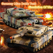 Newest 2pcs VS HUMAN RC Battle Tank 558 29CM Simulation Infrared germany tiger RC main Battle Tank Boy Children Toys Panzer Toy
