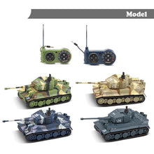 1:72 4 Colors Mini Tiger Battle RC Tank Remote Radio Control Panzer Armored Vehicle Children Electronic Toys for Boys Kids Gifts