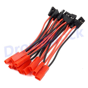 10PCS JST Plug to JR Futaba servo connector Adapt Cable for RC Battery