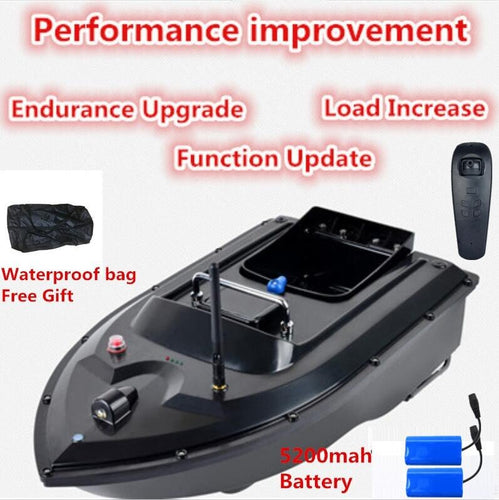 Free Waterproof Bag 180Mins 500m RC Distacne Auto RC Remote Control Fishing Bait Boat Fish Finder Ship Boat wth 5200mah battery