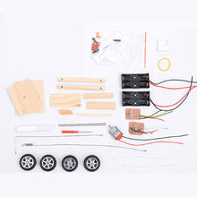 Wooden Physical Assembled Racing Model Kit Radio Knowledge Safe DIY Car Wireless Set Remote Control Gear Action Motor Principle