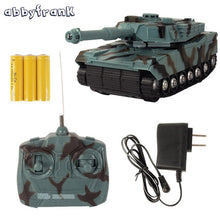 Abbyfrank RC Tank Battle Toy Tank 1:22 Radio Remote Control RC Tank Model Classic Toys For Kids 360 Rotation Music LED