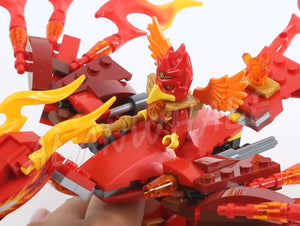 172pcs Flinxs Ultimate Phoenix Fire Elements Figure 10351 Toys For Children assembling Building Blocks Sets Compatible with Lego