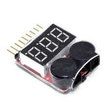 2019 new RC Lipo Battery Low Voltage Alarm 1S-8S Buzzer Indicator Tester LED Voltage Meters