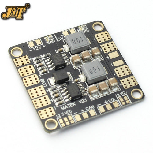 JMT Upgrade 3A PDB Power distribution Board With Dual BEC 5V &12V Synchronous Rectifier mini Power Hub for DIY Drone Multirotor