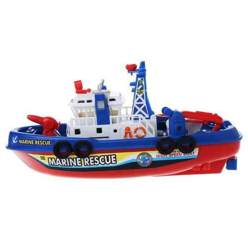 Electric Boat Children Marine Rescue Toys Navigation Warship Toy Birthday Gift