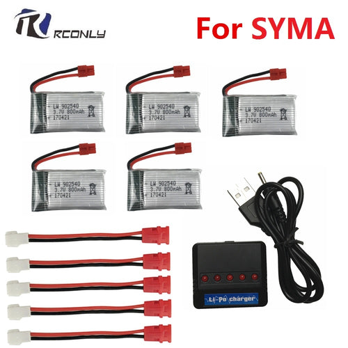 3.7V 800mAh 25C Battery for SYMA X5 X5C X5S X5SW X5HW X5HC X5UC X5UW For RC Drone Quadcopter Spare Bettery Parts 3.7 v 902540 #4