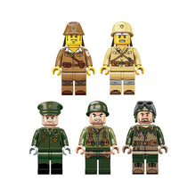Enlighten Building Block Military Battle Sea Force Overload Tank 5 Figures 482pcs Educational Bricks Toy Boy Gift