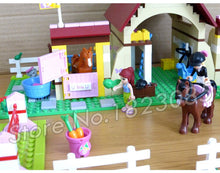 400pcs Friends Heartlake City Stables Mia Farm Horse 10163 Model Building Blocks Assemble Children Toys Compatible With LegoING