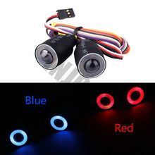 INJORA Red/Blue LED Lights Headlight for 1/10 RC Rock Crawler Axial SCX10 D90 Jeep Wrangler Body Shell