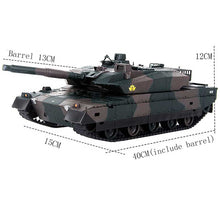 Rechargeable Remote Control Tank 40CM Camouflage RC Tank 1/20 9CH 27Mhz Infrared Electric Toys For Children Boys Birthday Gifts