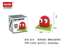 Pixels PacMan Micro Blocks Model DIY Assemble Action CartoonFigure Donkey Kong Qbert Building Kit Toy Boy Gift Cartoon 9617-9620