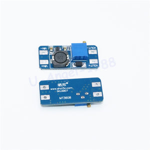 1/2 Pcs DC DC step up converter boost 2A power supply module IN 2V- 24V to OUT 5V-28V adjustable regulator board Dropship