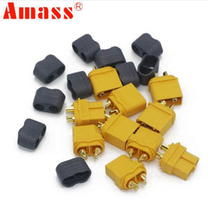 10pcs/5Pairs Amass XT60 XT30 XT60H XT30U Plug Connector Male Female RC Quadcopter FPV Racing Drone batería Lipo