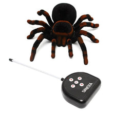 Lomalson 4 Channel RC Spider Eyes Shine Halloween Simulation Spider RC Tricky Scary Toy Prank Gift Model