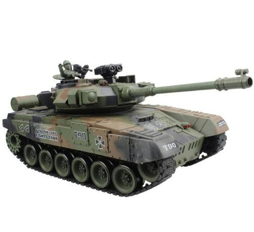 RC Tank Main Battle Tank Russian T-90 15 Channel 1/20 Model With Sound and Shoot Bullet Recoil Effect Tank Model Electronic Toys