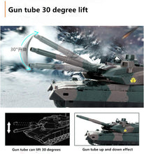 Newest recharge electric RC tank model kids toy XQTK24-2 40mins 45 degree slope off road remote cont army military tank toy